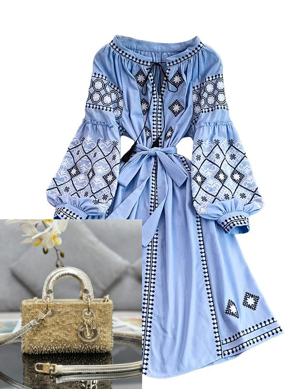 Round Neck Dress SA795