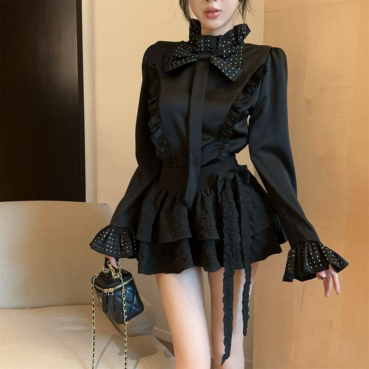 Ruffled Court Style Shirt SA951