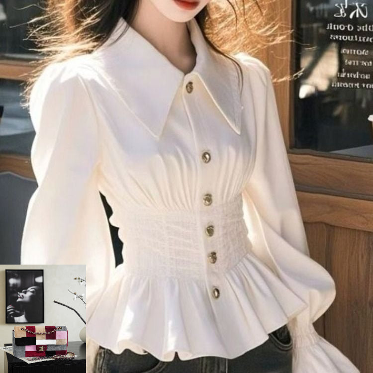 White Long Sleeve Shirt SAB219