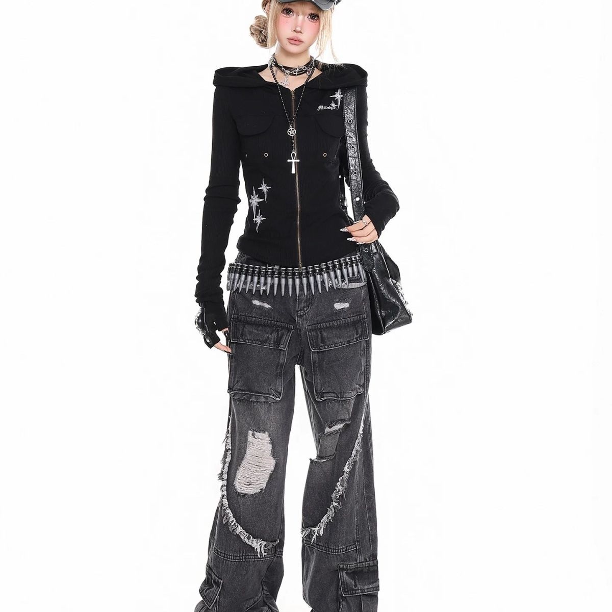 Black Long Sleeve T-shirt SA840