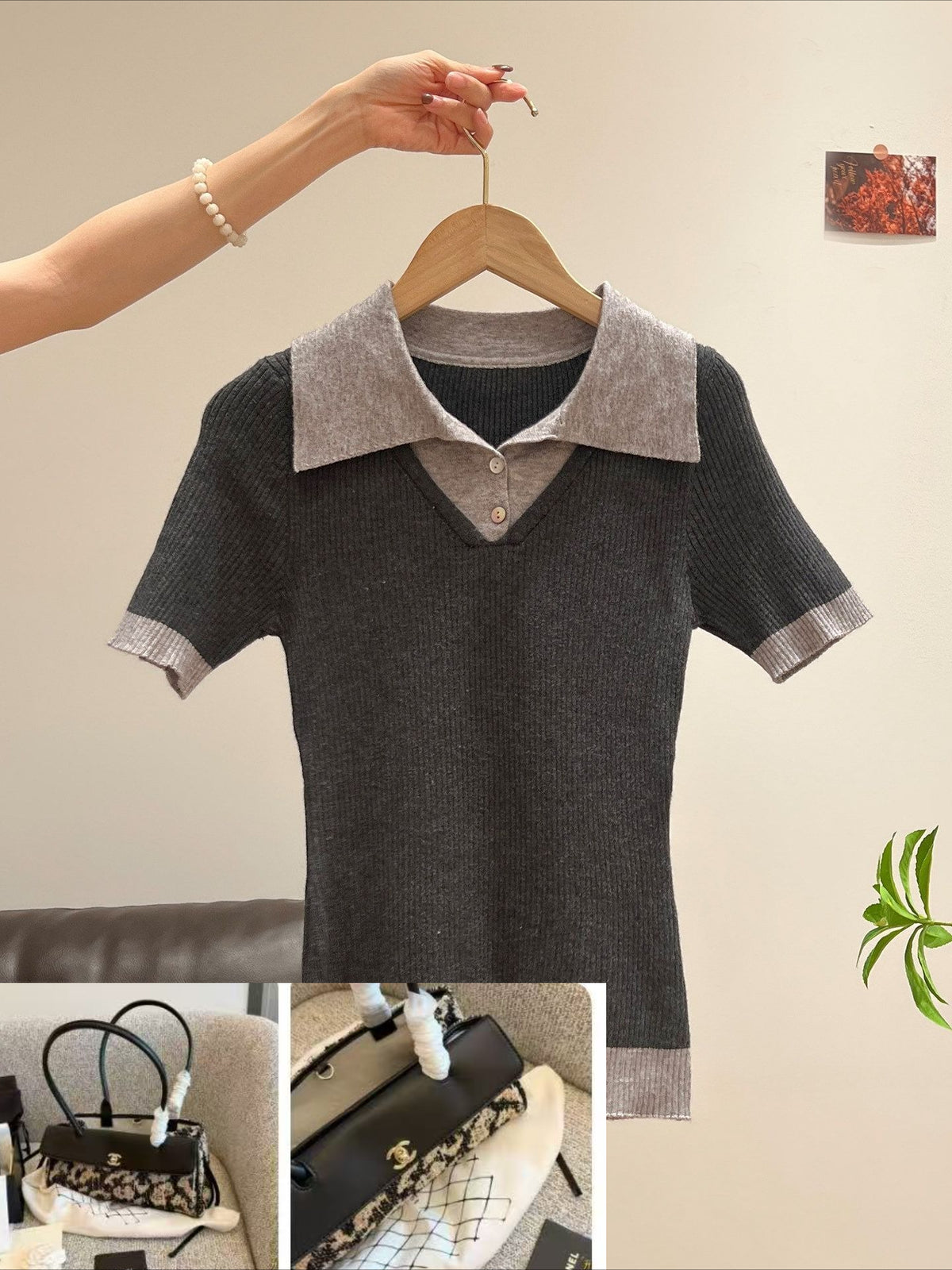 Fake Two-piece Top SAB129
