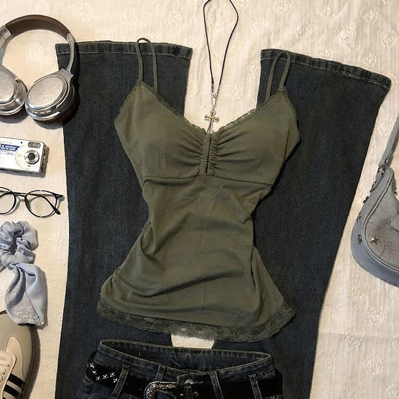 Green Lace Vest SA902