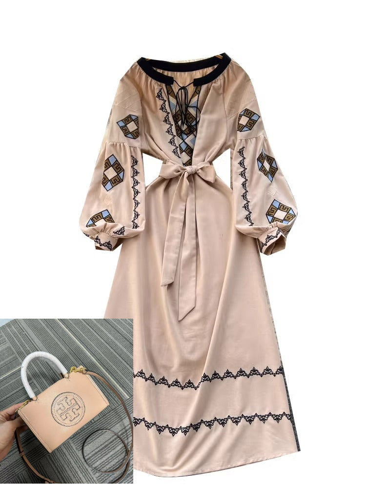 Bohemian Heavy Embroidery Dress SA766