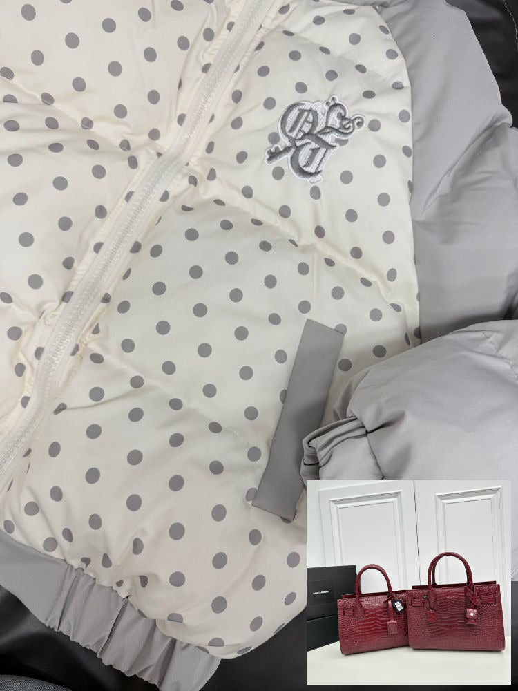 Polka Dot Cotton Clothes Fashion Warm Jacket SA687/SA688