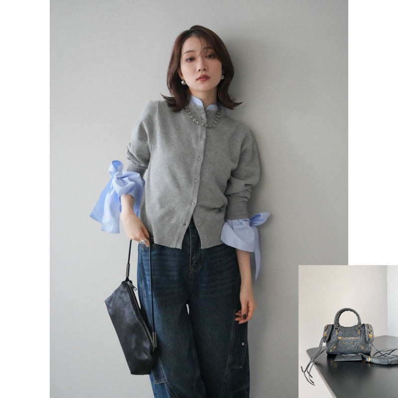 Temperament Fake Two Sweaters SA609