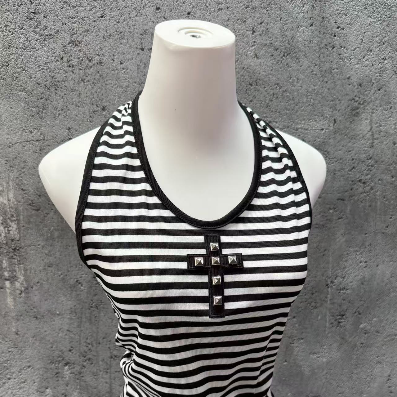 Contrast Striped Top SA993