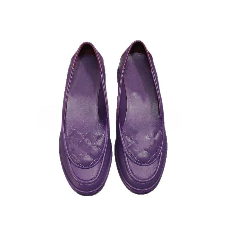 Vintage Rhombus Single Shoes Women SA556