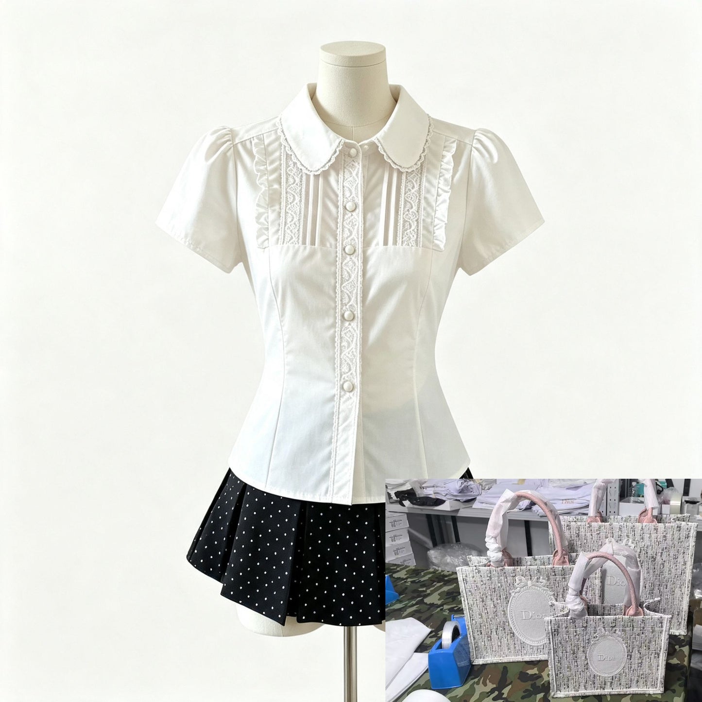 White Shirt Top SAB135/SAB136/SAB137