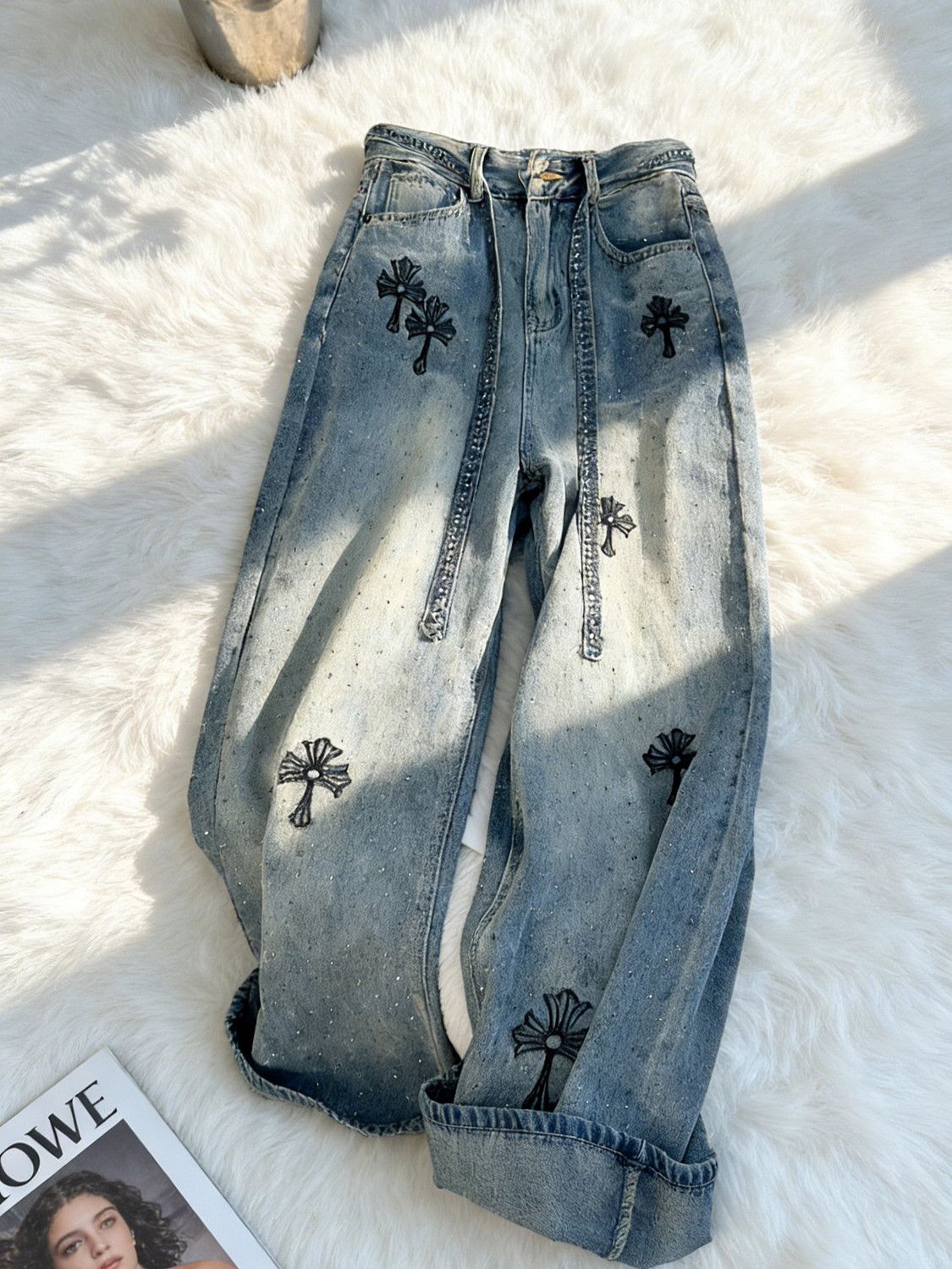Women's Embroidered Jeans SA903