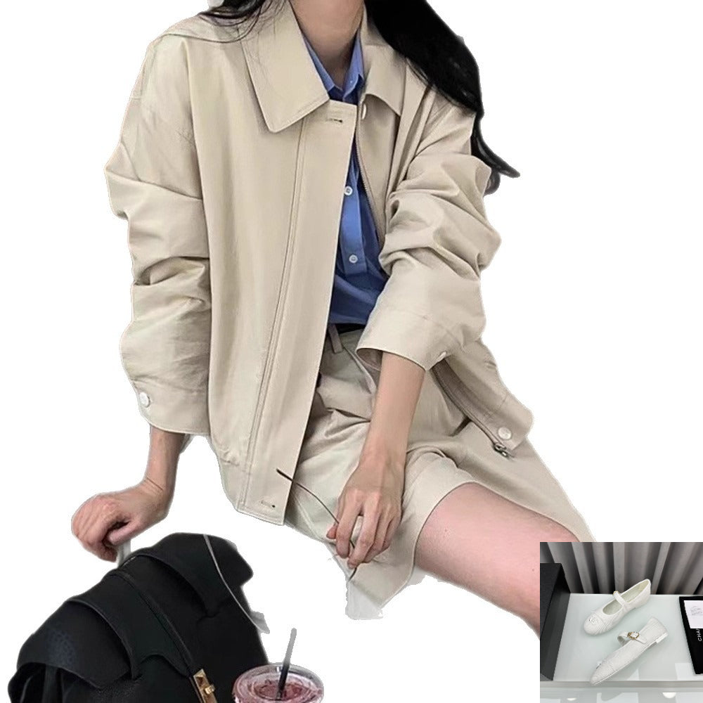 Solid Color Jacket Suit Women SA495
