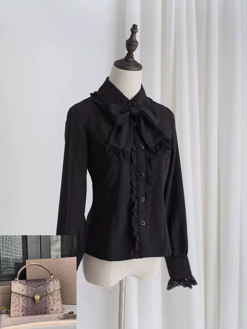 Bow Long Sleeve Shirt SA957