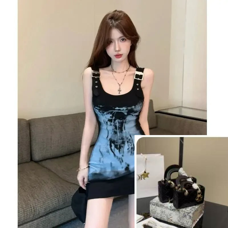 Pure Style Sleeveless Suspender Dress SA740/SA741