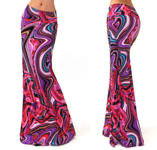 High Waist Elastic Hip  Long Skirt 69A684