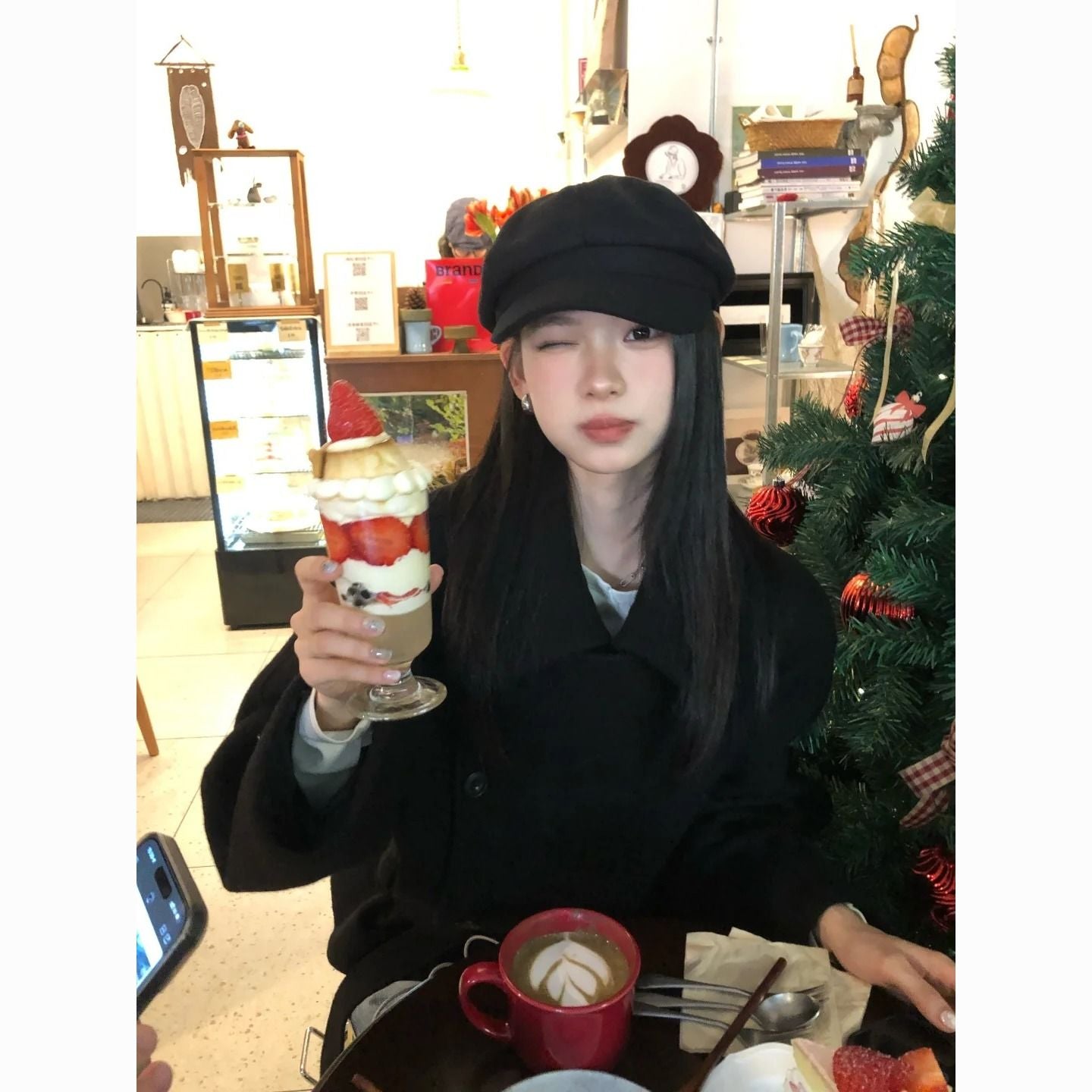 Black Woolen Coat SAB072