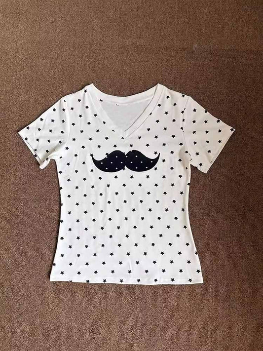 V-neck Short-sleeved T-shirt SA893