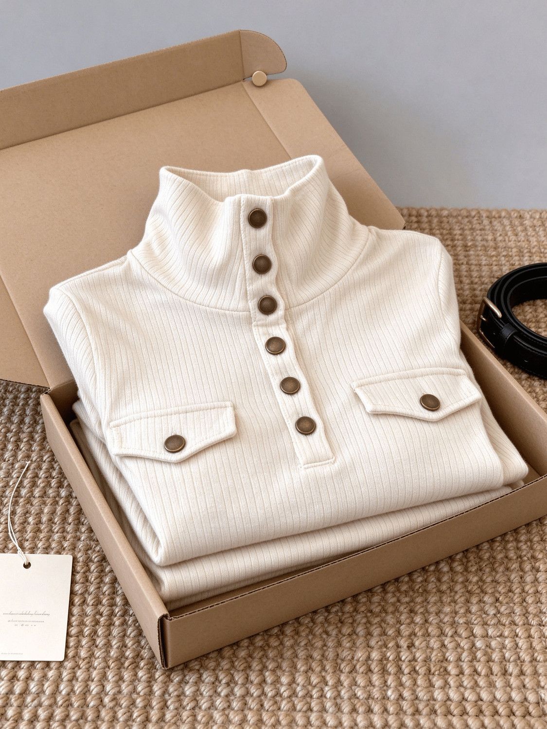 High-neck Long-sleeve T-shirt SAB230