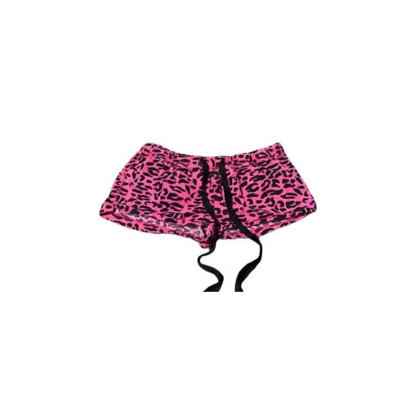 Rose Leopard Print Shorts SAB070