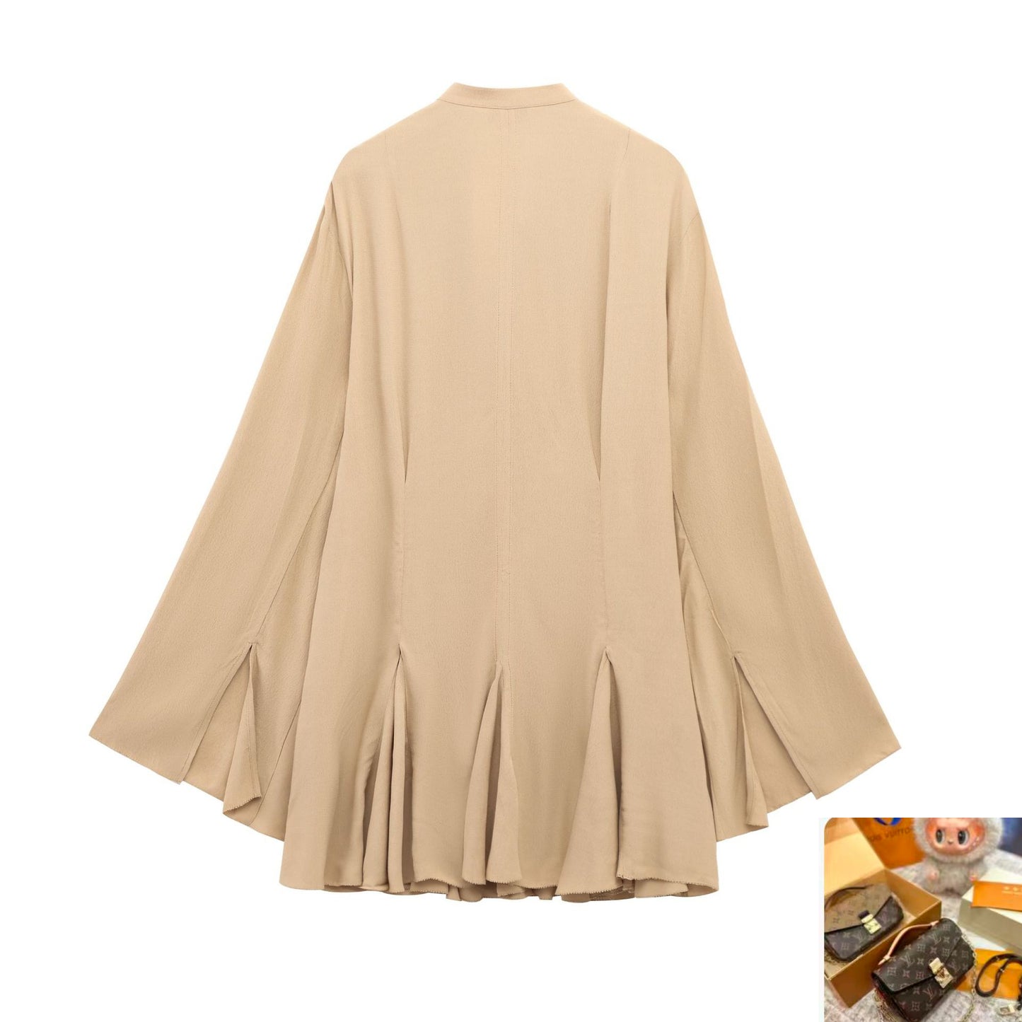 Loose Short Dress with Straps SA417