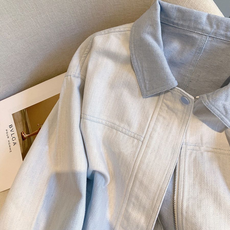 Light Blue Denim Women's Jacket SAB210