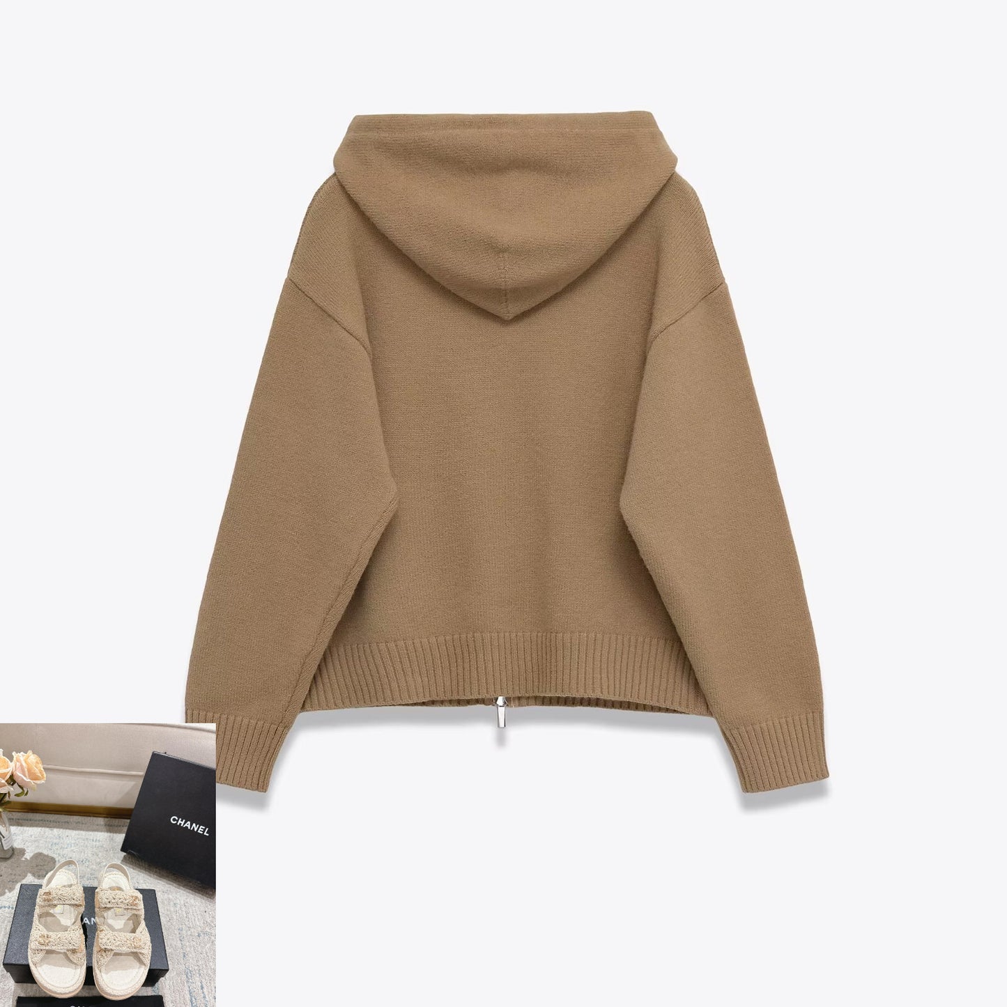 Casual Loose Knit Hooded Sweater SA541