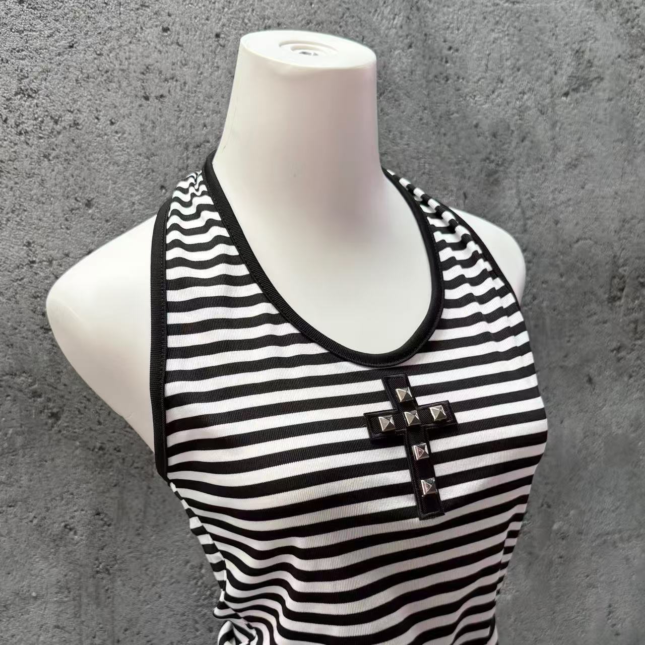Contrast Striped Top SA993