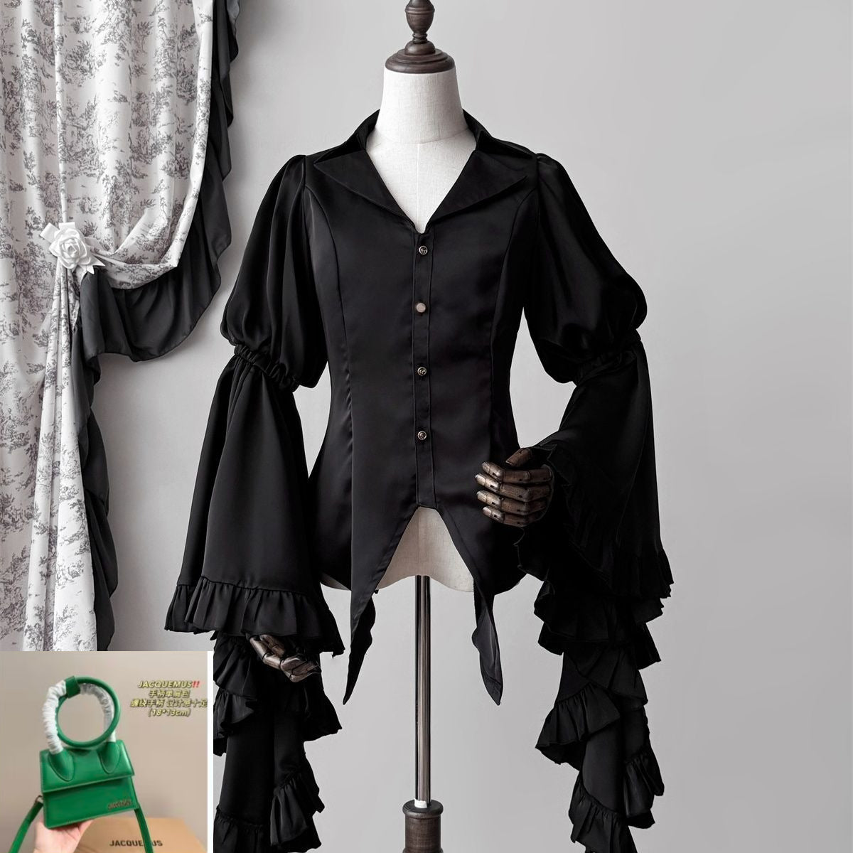 V-neck Shirt with Sleeves SA644