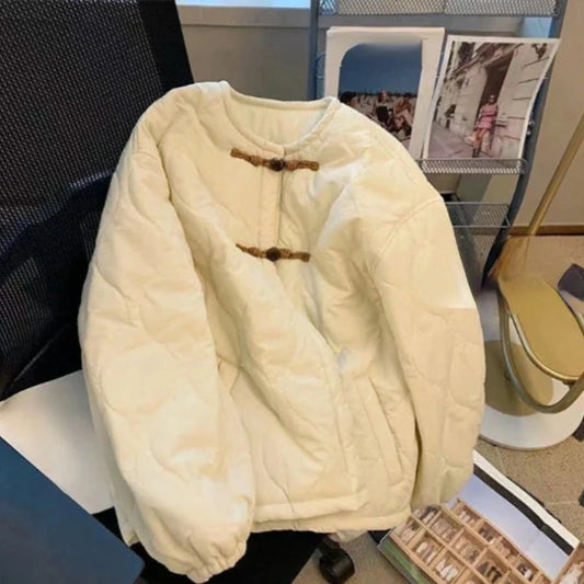 Warm Parkas Loose Vintage All-match Women Clothing