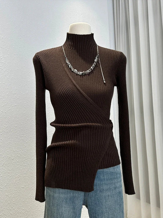 Half High Collar Knit Pullovers SA-52B384