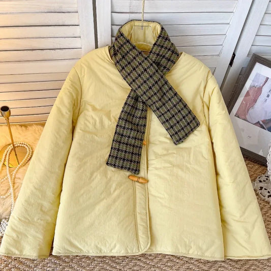 Kuzuwata Padded Coat with Scarf  Cotton Coats Winter