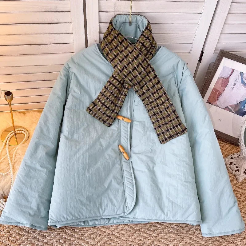 Kuzuwata Padded Coat with Scarf  Cotton Coats Winter