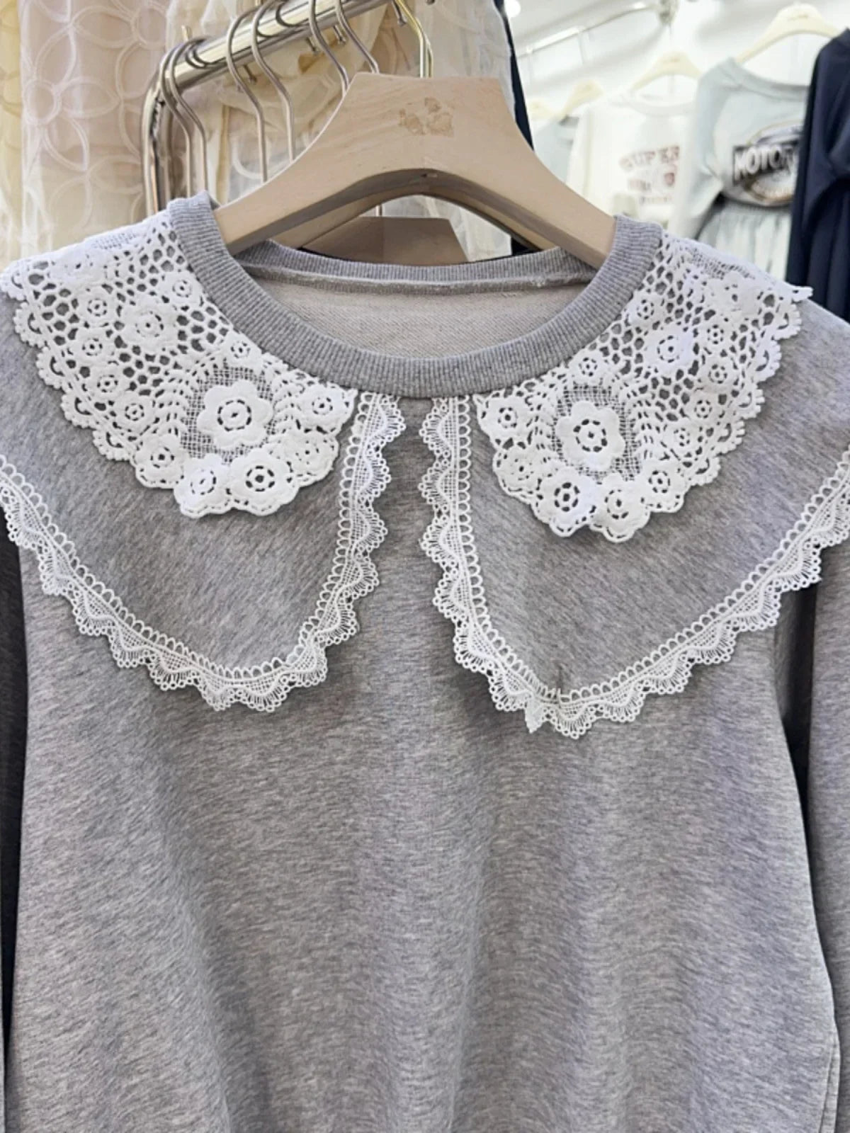 Lace Doll Collar Long-sleeved Sweater SA070/SA135