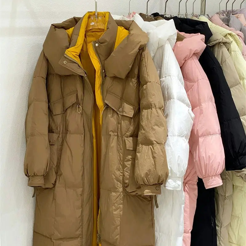 Cotton Coat Warm Parkas Zip Loose Slim Fit Small Fragrance