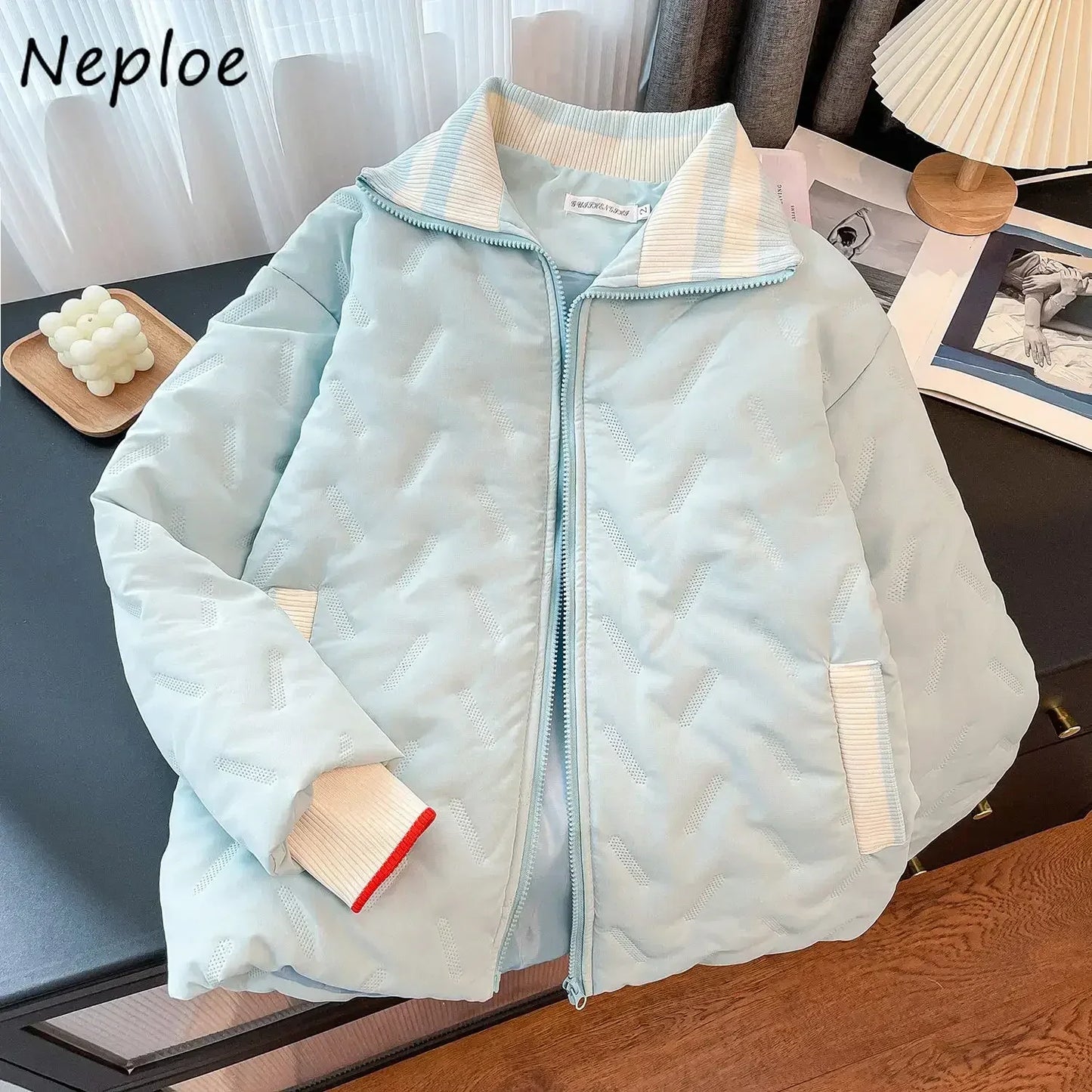 Zip Moda Panelled Parkas SA078