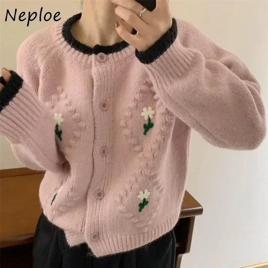 Sweater Coat Femme Autumn Knitted Cardigan 52B367