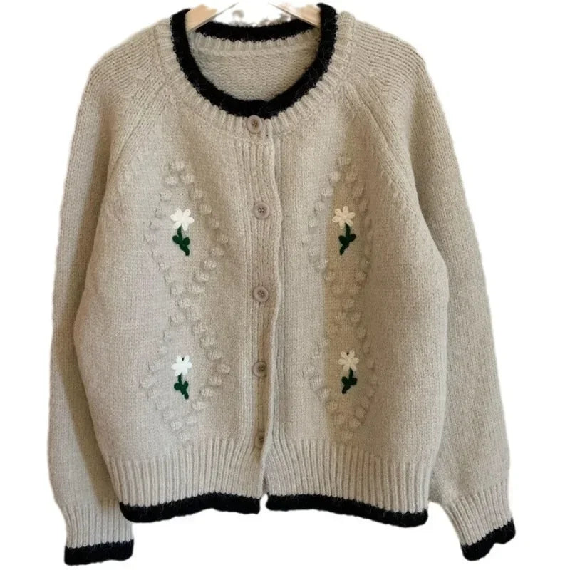 Sweater Coat Femme Autumn Knitted Cardigan 52B367
