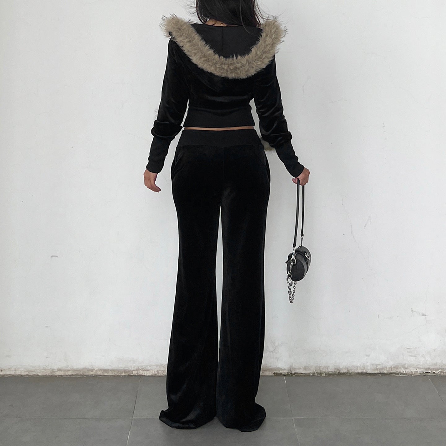 Drawstring Slacks Suit for Women SA526