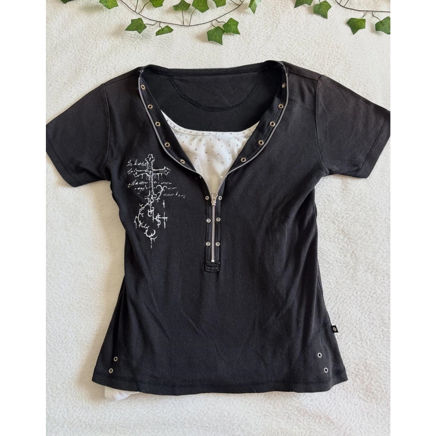 Crew Neck Short Sleeve Loose T-Shirt SA685