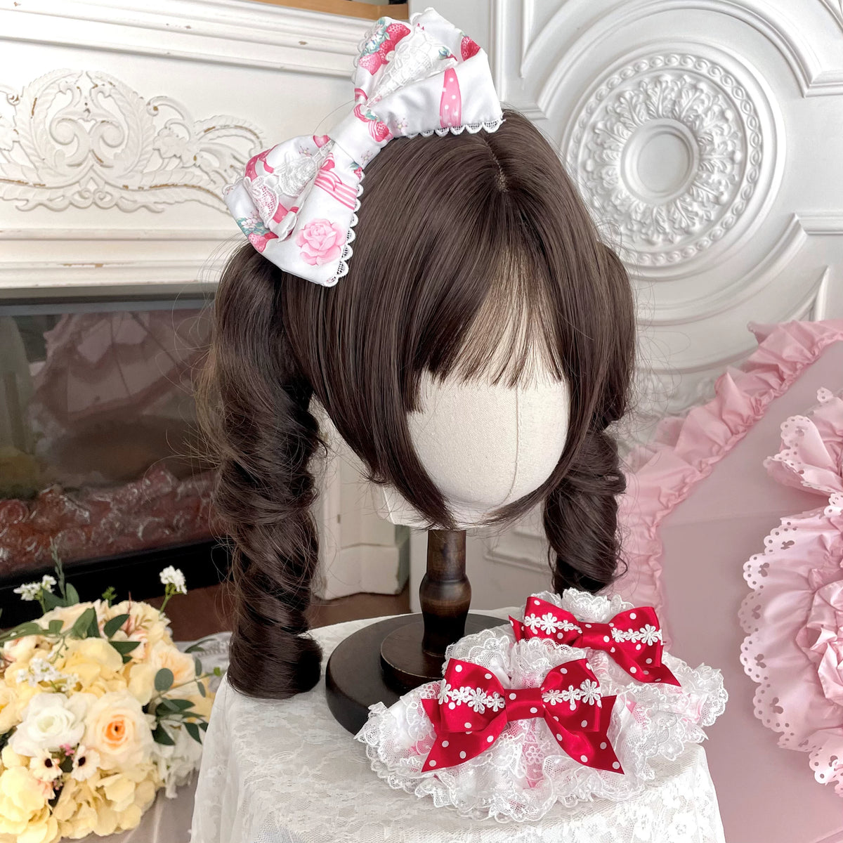 Strawberry Handle Lolita Jsk Suspender Skirt 74B887