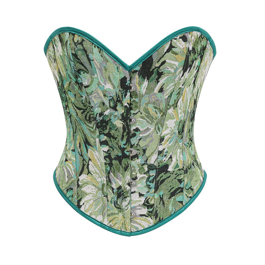 Printed Tube Top, Fishbone Corset 69A745