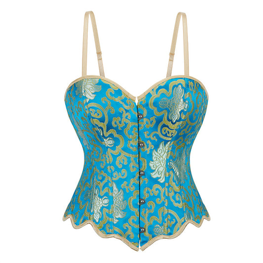 Blue Double Suspender Women's Tube Top Court   69A639