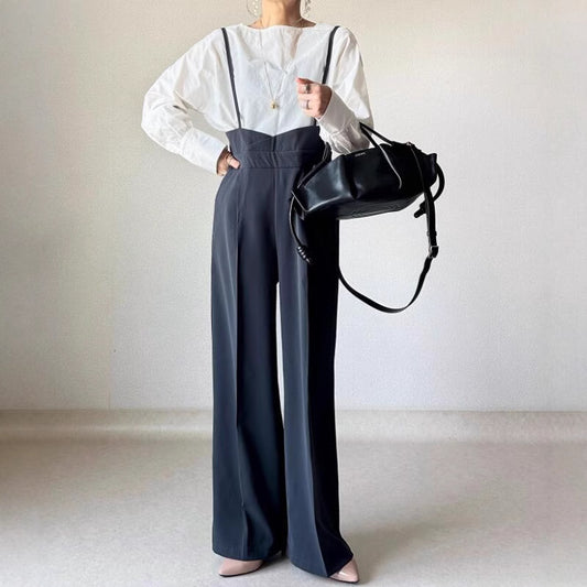 One-piece wide-leg pants SA323