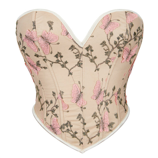 Butterfly Pattern Women's Tube Top  69A659