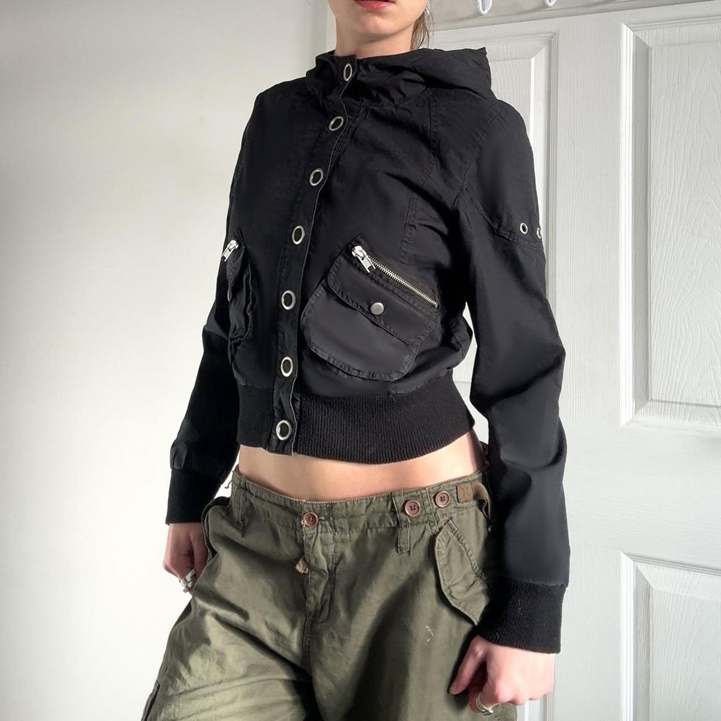Black Minimalist Coat for Women SA603
