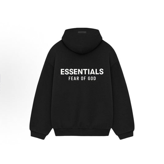 Letter Print Fleece Hoodie  64D063