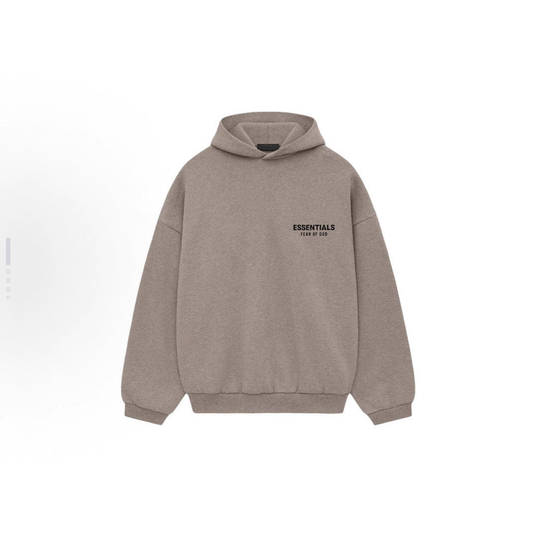 Letter Print Fleece Hoodie  64D063