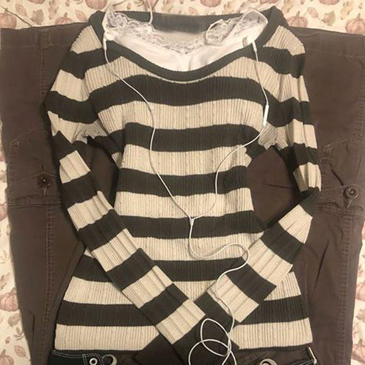 Long-sleeved Slim-fit Sweater  SA458