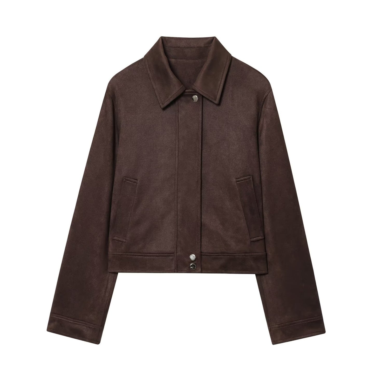 Casual Jacket with Cropped Lapels SA560