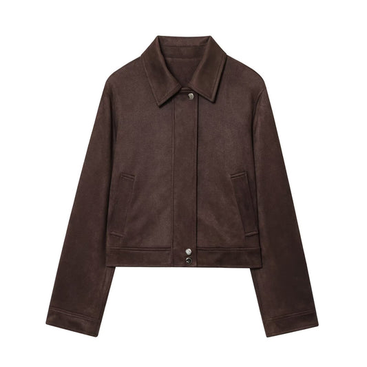 Casual Jacket with Cropped Lapels SA560
