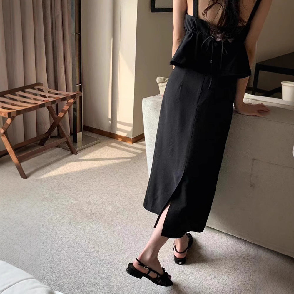 Backless Waist Suspender Skirt SA502