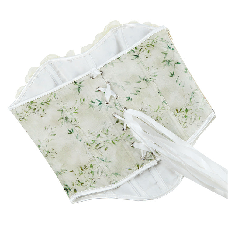 Light Matcha Lace Ladies Upper Body Tube Top 69A740